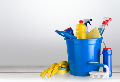 Detailed bathroom cleaning during a move-out service in Croydon
